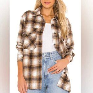 Lamarque x REVOLVE Plaid Shirt Jacket